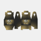 Gouden Halftoon Disco Ball Laten we dansen Verjaar Bedankdoosjes (Uitgevouwen)