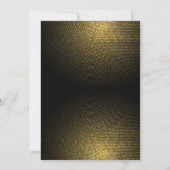 Gouden Halftoon Disco Ball Laten we dansen Verjaar Kaart (Achterkant)