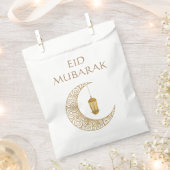 Gouden Halve Maan & Lantaarn Eid Mubarak Islamitis Bedankzakje (Geknipt)