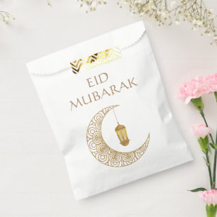 Gouden Halve Maan & Lantaarn Eid Mubarak Islamitis Bedankzakje