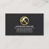 Gouden Hamer Handyman Signage Visitekaartje (Achterkant)