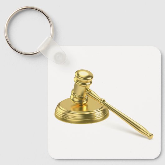 Gouden hamer sleutelhanger (Voorkant)