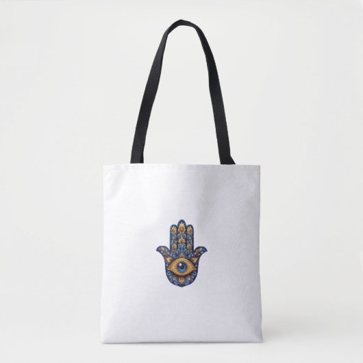 Gouden Hamsa Oog Tote Bag (Voorkant)
