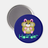 Gouden Hamster - "Hoarder" Magneet (Voorkant / Achterkant)
