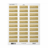 Gouden hand gefrankeerd geloof vakantie etiket (Full Sheet)