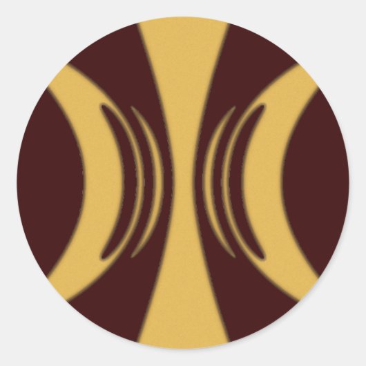 Gouden Hand van Eris Ronde Sticker (Voorkant)