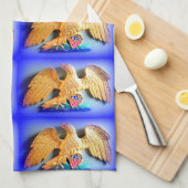 gouden handdoek voor de keuken (Quarter Fold)