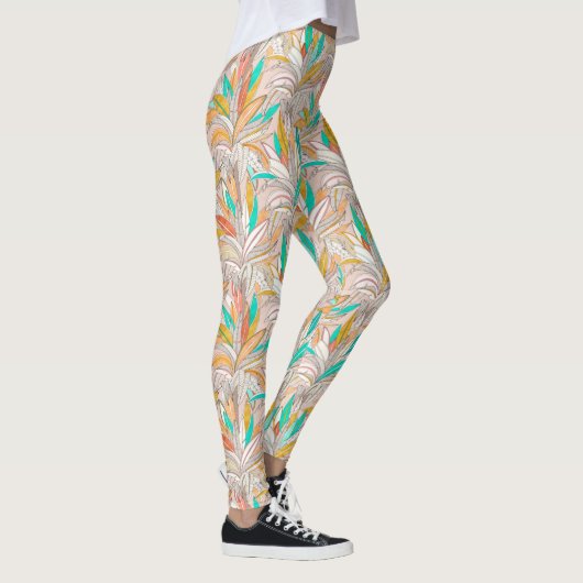 gouden handpalmen leggings (Rechts)