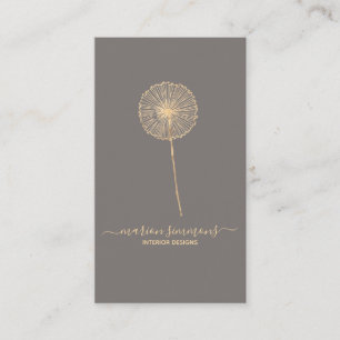 Gouden handtekening Paardenbloem Visitekaartje
