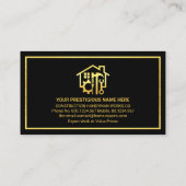 Gouden Handyman Tools Rand Visitekaartje (Achterkant)