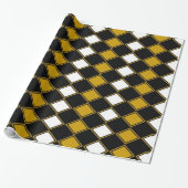 Gouden Harlekijn Cadeaupapier (Uitgerold)