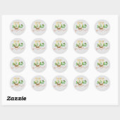 Gouden Harp, St. Patricks Day Sticker (Vel)