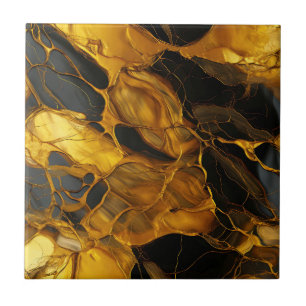 Gouden Hars Kunst Keramische Tegel Tegeltje