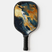 Gouden Hars Kunst Pickleball Paddle (Achterkant)