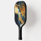 Gouden Hars Kunst Pickleball Paddle (Links)