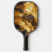 Gouden Hars Kunst Pickleball Paddle (Achterkant)