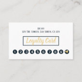 Gouden Hart 10e Afspraak Gepersonaliseerd Klantenkaartje (Voorkant)