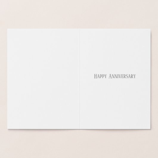 Gouden hart 50e trouwdag mam en pap folie kaarten (Binnen)