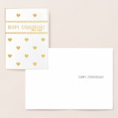 Gouden hart 50e trouwdag mam en pap folie kaarten (Display)