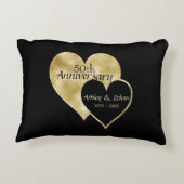 Gouden Hart Accent Kussen (Achterkant)