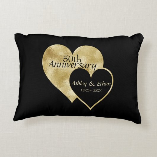 Gouden Hart Accent Kussen (Achterkant)