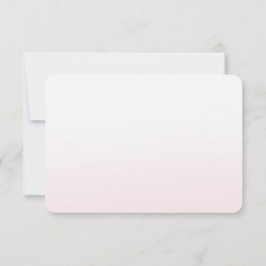 Gouden Hart Blush Roze Ombre RSVP (Achterkant)
