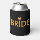 Gouden Hart Bruid Blikjeskoeler (Blikje Achterkant)