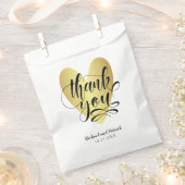 Gouden Hart Dank u gepersonaliseerd Bedankzakje (Geknipt)