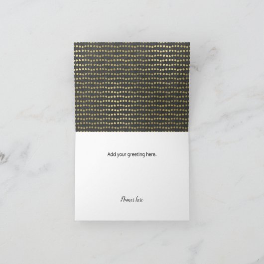 Gouden Hart Dank u kaart (Binnen)