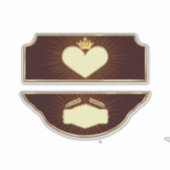 Gouden Hart en Lauwer Icons Sticker (Voorkant)