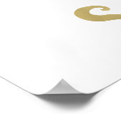 Gouden Hart en Ziel Poster (Hoek)