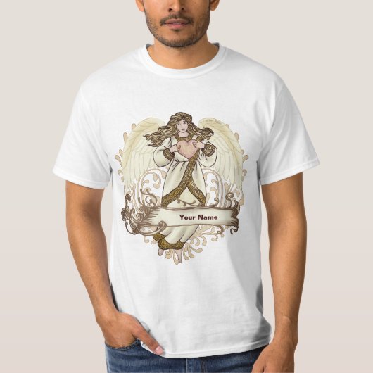Gouden Hart Engel T-shirt (Voorkant)