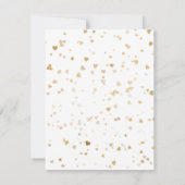 Gouden Hart Fijne Valentijnsdag Notitiekaartje (Achterkant)