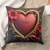 ❤️ Gouden Hart Frame Romantische Luxe Valentijns D Kussen (Deken)