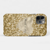 Gouden Hart Glitter Persoonlijk Case-Mate iPhone Case (Achterkant (horizontaal))