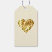 Gouden Hart (Gouden Vorm van Liefde) Cadeaulabel (Voorkant)