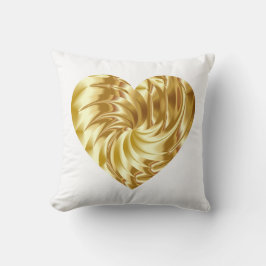 Gouden Hart (Gouden Vorm van Liefde) Kussen