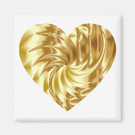 Gouden Hart (Gouden Vorm van Liefde) Magneet