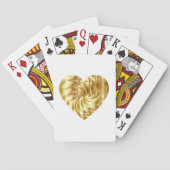 Gouden Hart (Gouden Vorm van Liefde) Pokerkaarten (Achterkant)