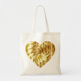 Gouden Hart (Gouden Vorm van Liefde) Tote Bag