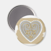 GOUDEN HART HIER 2008 MAGNEET (Voorkant / Achterkant)