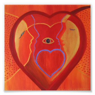 Gouden hart Kodak Professional Fotopapier Foto Afdruk