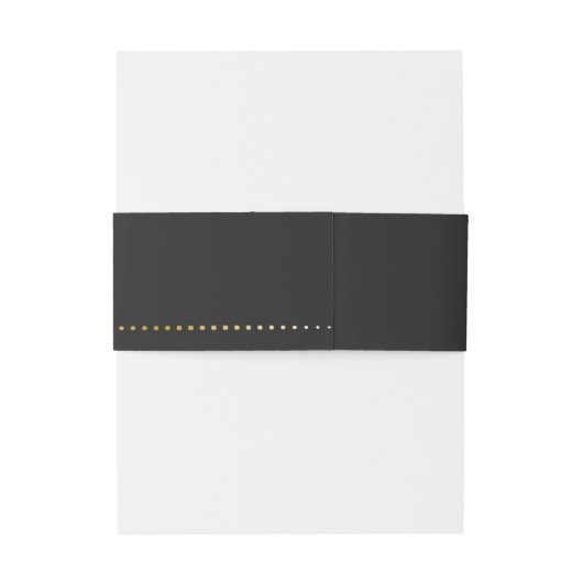 Gouden hart mannelijke bruiloft | buikband uitnodigingen wikkel (Achterkant Voorbeeld)