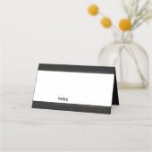 Gouden hart mannelijke bruiloft | Kaart plaatsen Plaatskaartje (Voorkant)