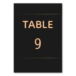 Gouden hart mannelijke bruiloft | Tabelnummer Kaart