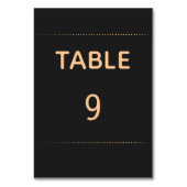 Gouden hart mannelijke bruiloft | Tabelnummer Kaart (Voorkant)