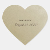 Gouden Hart met Tekst Stickers (Voorkant)