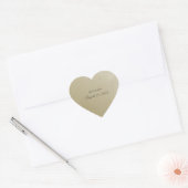 Gouden Hart met Tekst Stickers (Envelop)
