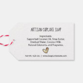 Gouden Hart Met Trots Gemaakte LGBTQ Ambachtskunst Cadeaulabel (Achterkant Horizontaal)