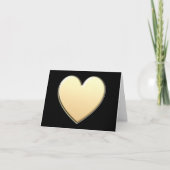 Gouden Hart Notecards Kaart (Voorkant)
